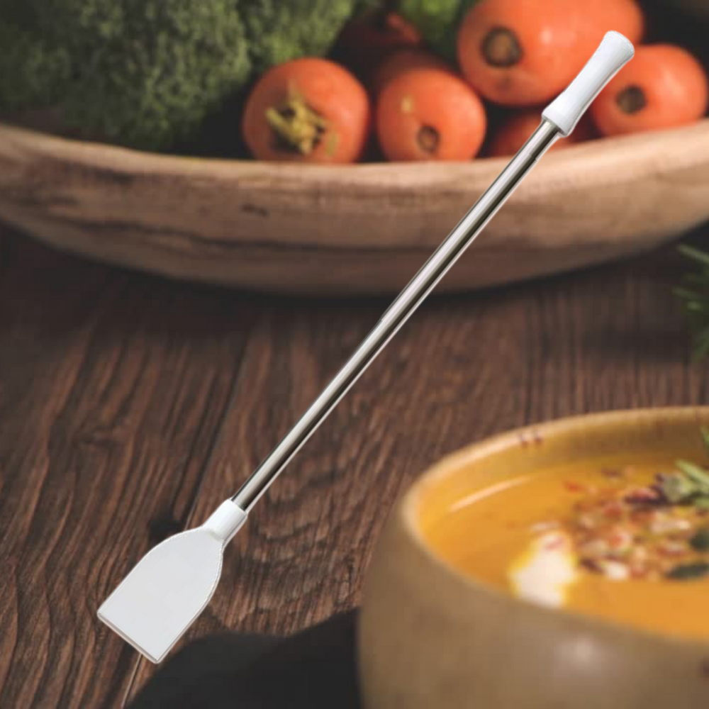 Pá Remo Polietileno Cabo Aço Inox Cozinha Profissional 80cm Soirac