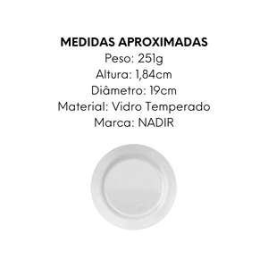 Prato Sobremesa Opaline Nadir Nadir