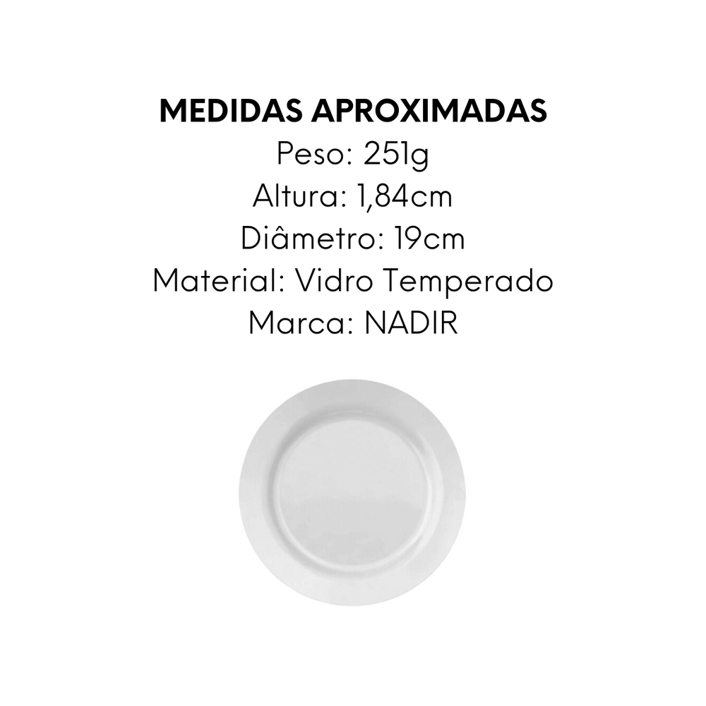 Prato Sobremesa Opaline Nadir Nadir