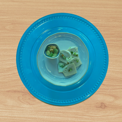 Prato Sousplat Azul de 33cm de Polipropileno GZT