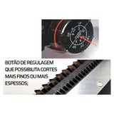mandolim Ajustavel Preto de Plastico Etilux