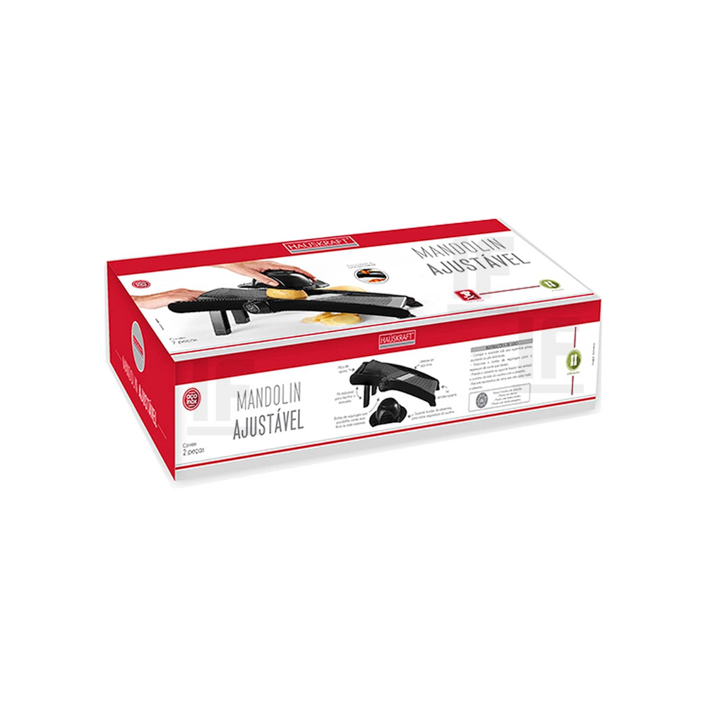 mandolim Ajustavel Preto de Plastico Etilux