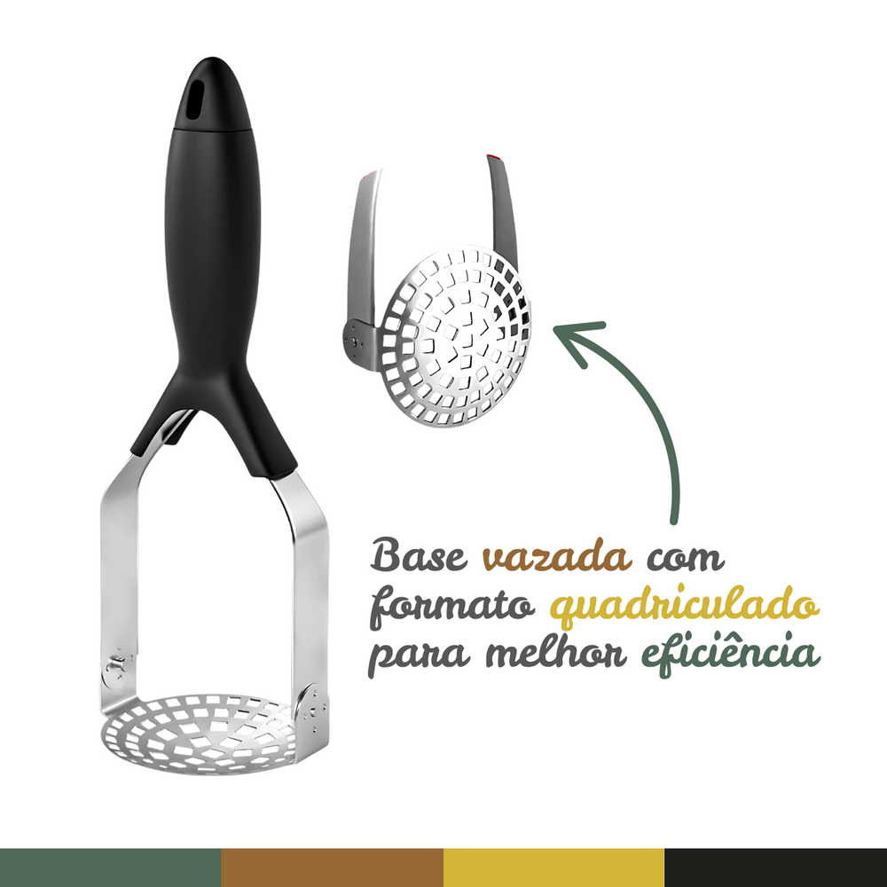 Esmagador de batata em aço inox