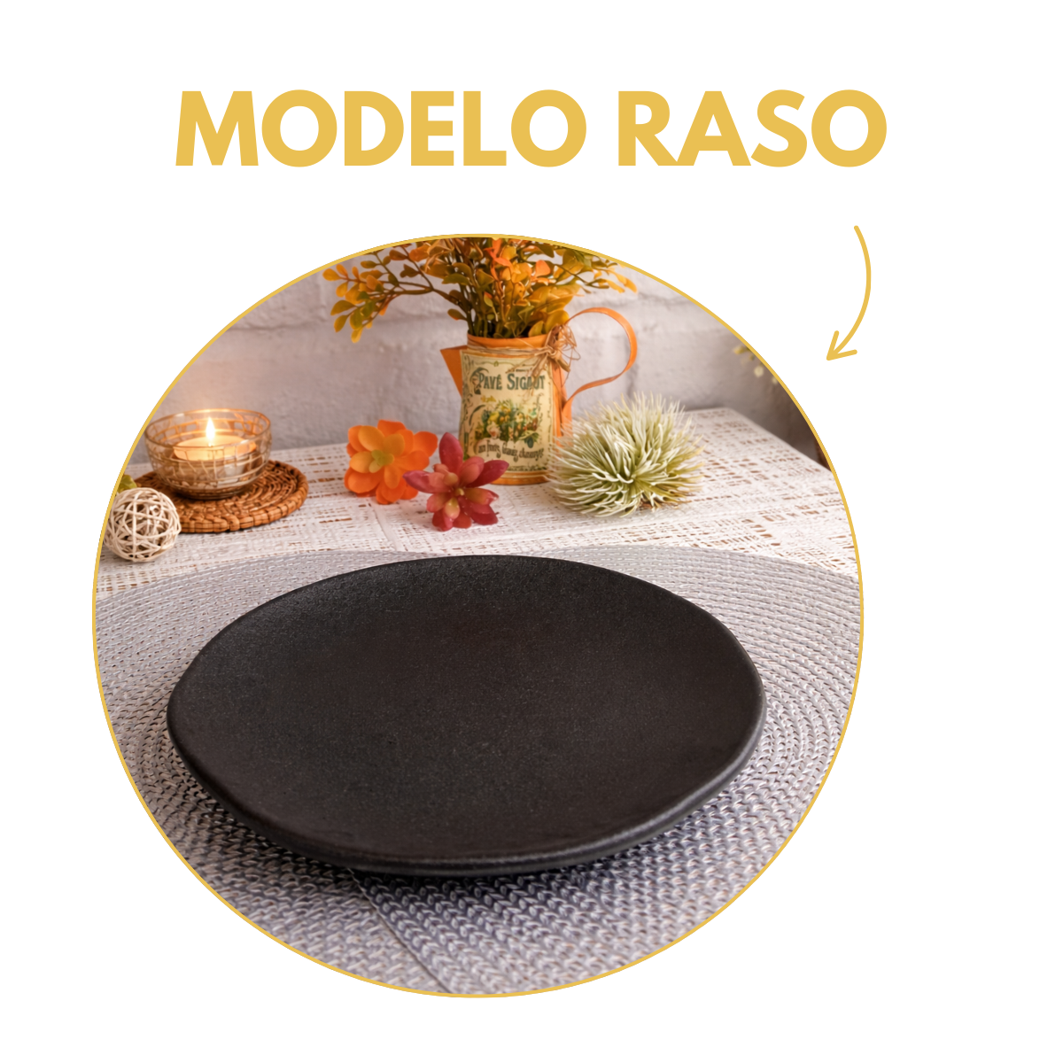 Prato Ferro Fundido 20cm