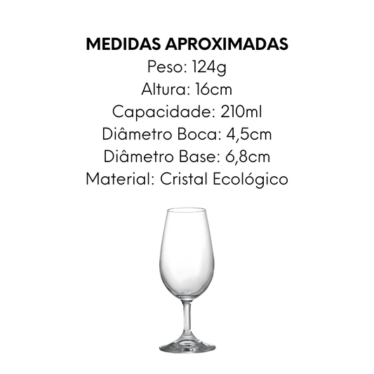 Taça Degustação Gastro 210ml Cristal Ecológico