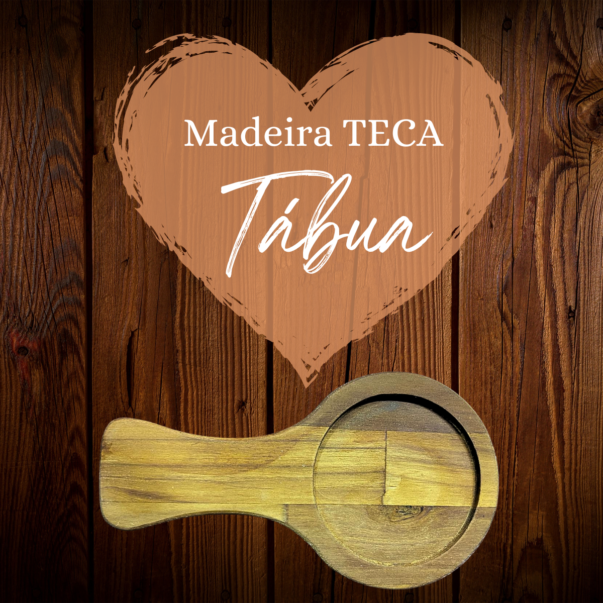 Tabua de Madeira Teca 21cm A Gourmet