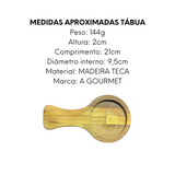 Tabua de Madeira Teca 21cm A Gourmet