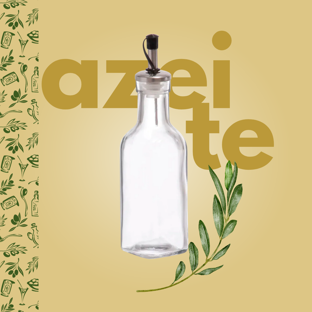 Galheta Firenze 190ml de Vidro A Gourmet