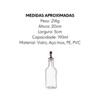 Galheta Firenze 190ml de Vidro A Gourmet