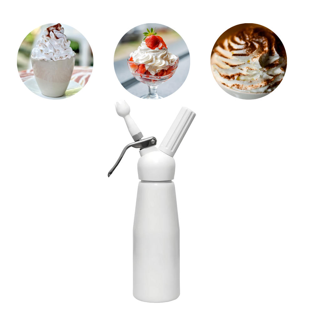 Garrafa Chantilly Com 3 Bicos 500ml - A Gourmet