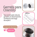 Garrafa Chantilly Com 3 Bicos 500ml - A Gourmet