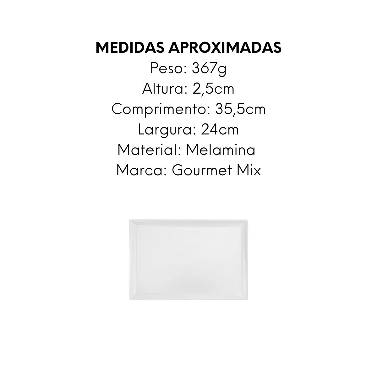 Travessa Melamina Rasa 35cm