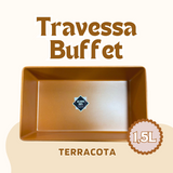 Travessa Buffet de Melamina 1/3 Terracota