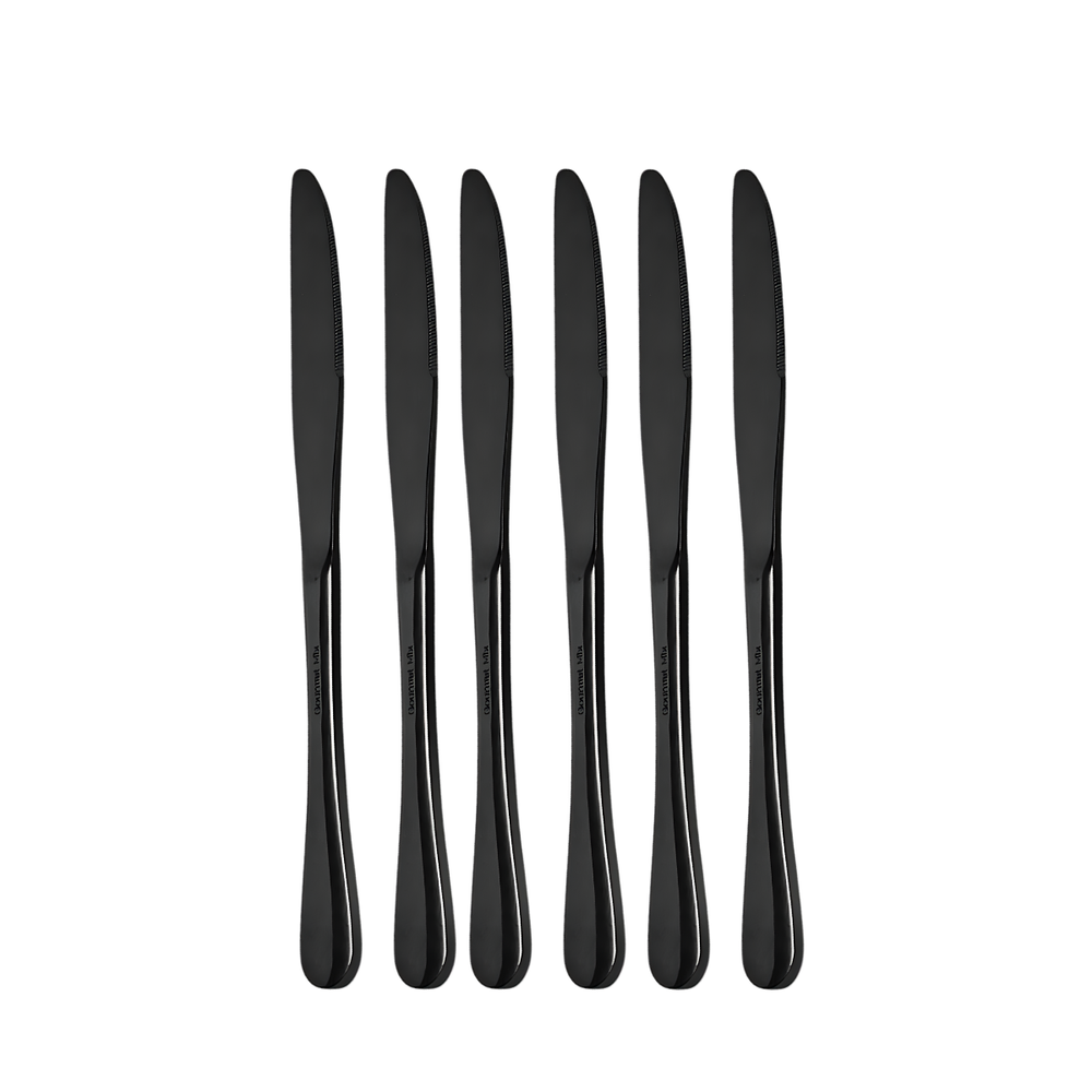 Faca de Sobremesa Elite Preta - A Gourmet