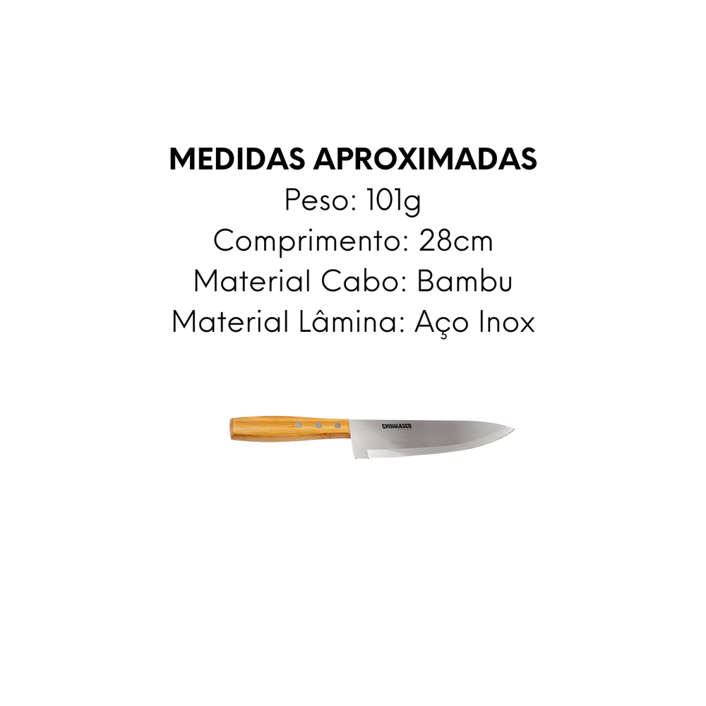 Faca Churrasco Paixão Nacional 6 - A Gourmet