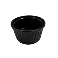 Ramequim Preto de Polipropileno 70ml - A Gourmet