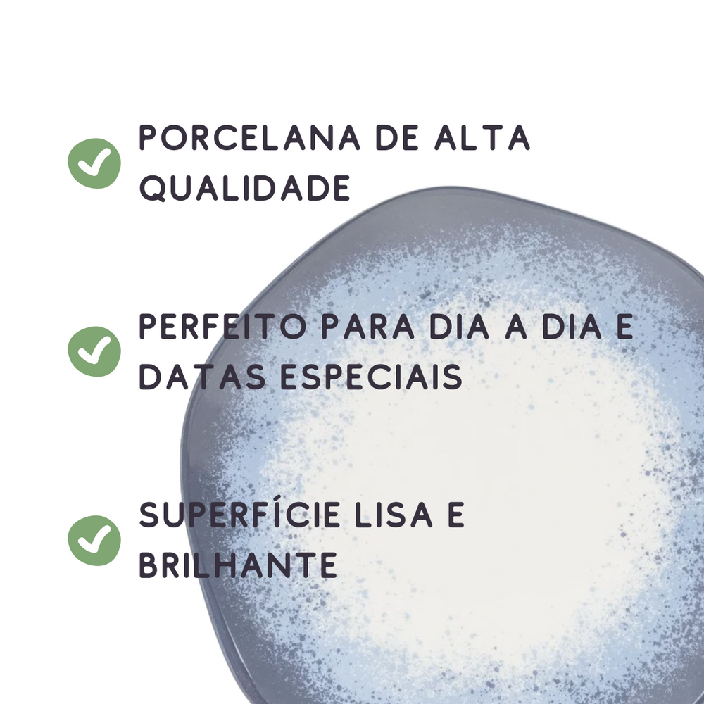 Prato sobremesa Galápagos oxford Oxford Pratos de Sobremesa