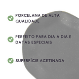 Prato sobremesa linha Ryo Volcano Oxford Oxford Pratos de Sobremesa