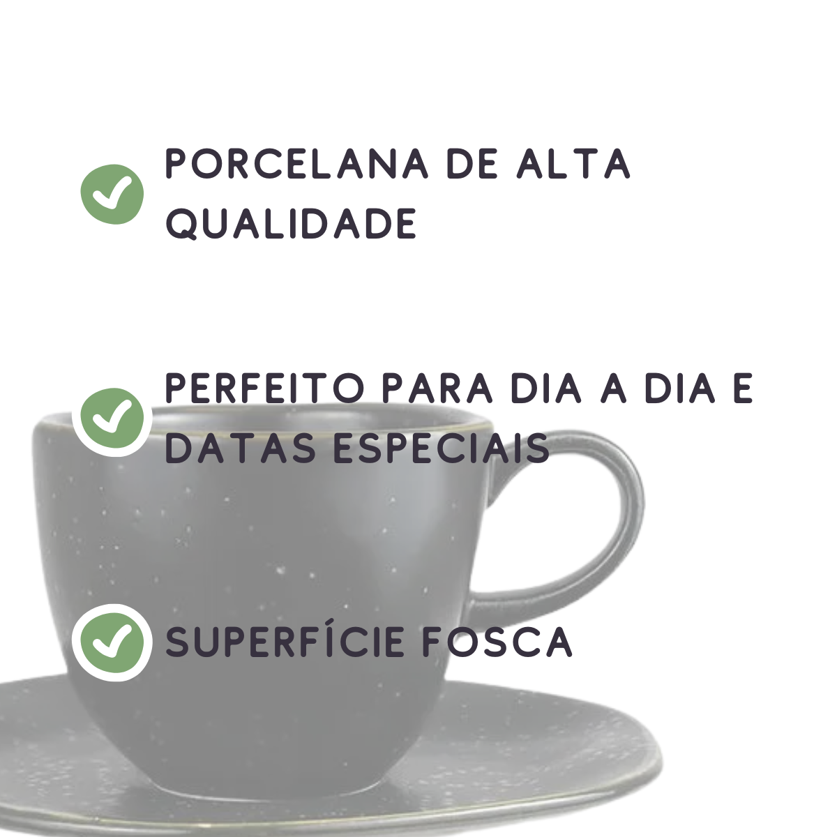 Xicara com Pires Volcano Oxford Oxford Xicara de Chá