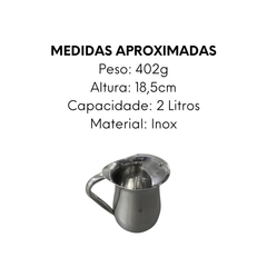 Jarra de Aço Inox 2L - A Gourmet