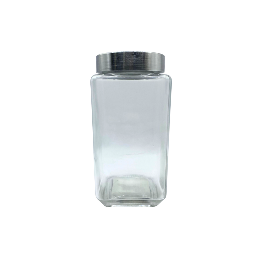 Pote de Vidro Quadrado 1,2L - A Gourmet