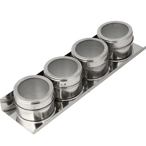 Porta Condimento Magnético 4 Potes KeHome