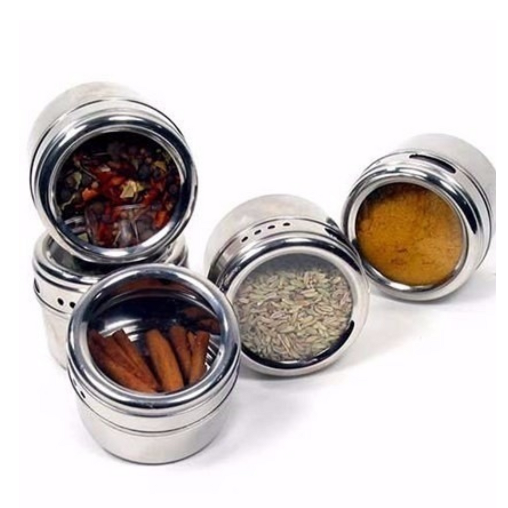 Porta Condimento Magnético 4 Potes KeHome