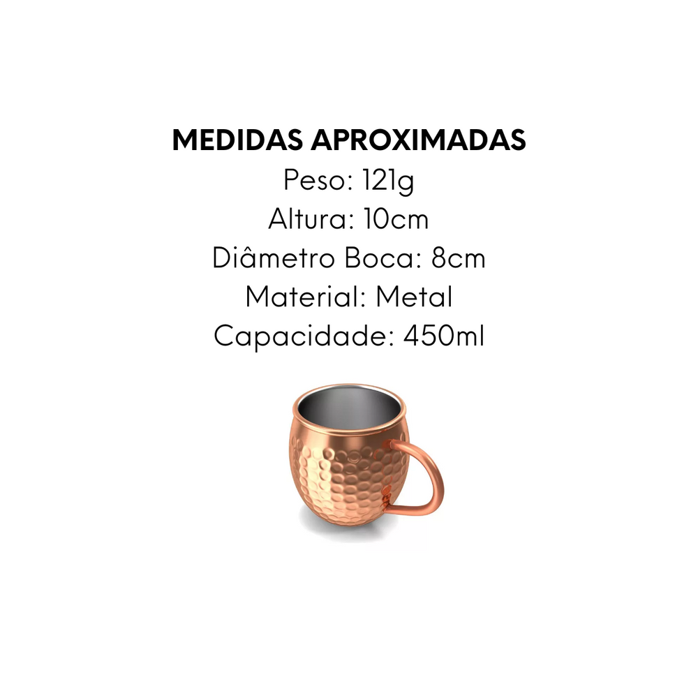Caneca Moscow Mule 450ml - A Gourmet