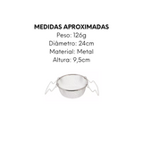 Cesto Para Fritura de Metal 24cm - A Gourmet