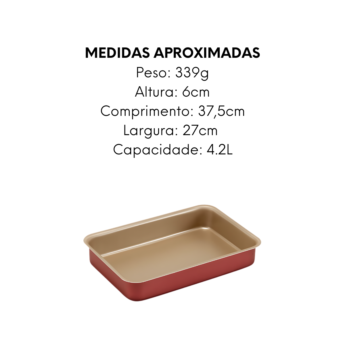 Assadeira Cereja Alta 4,2L - A Gourmet