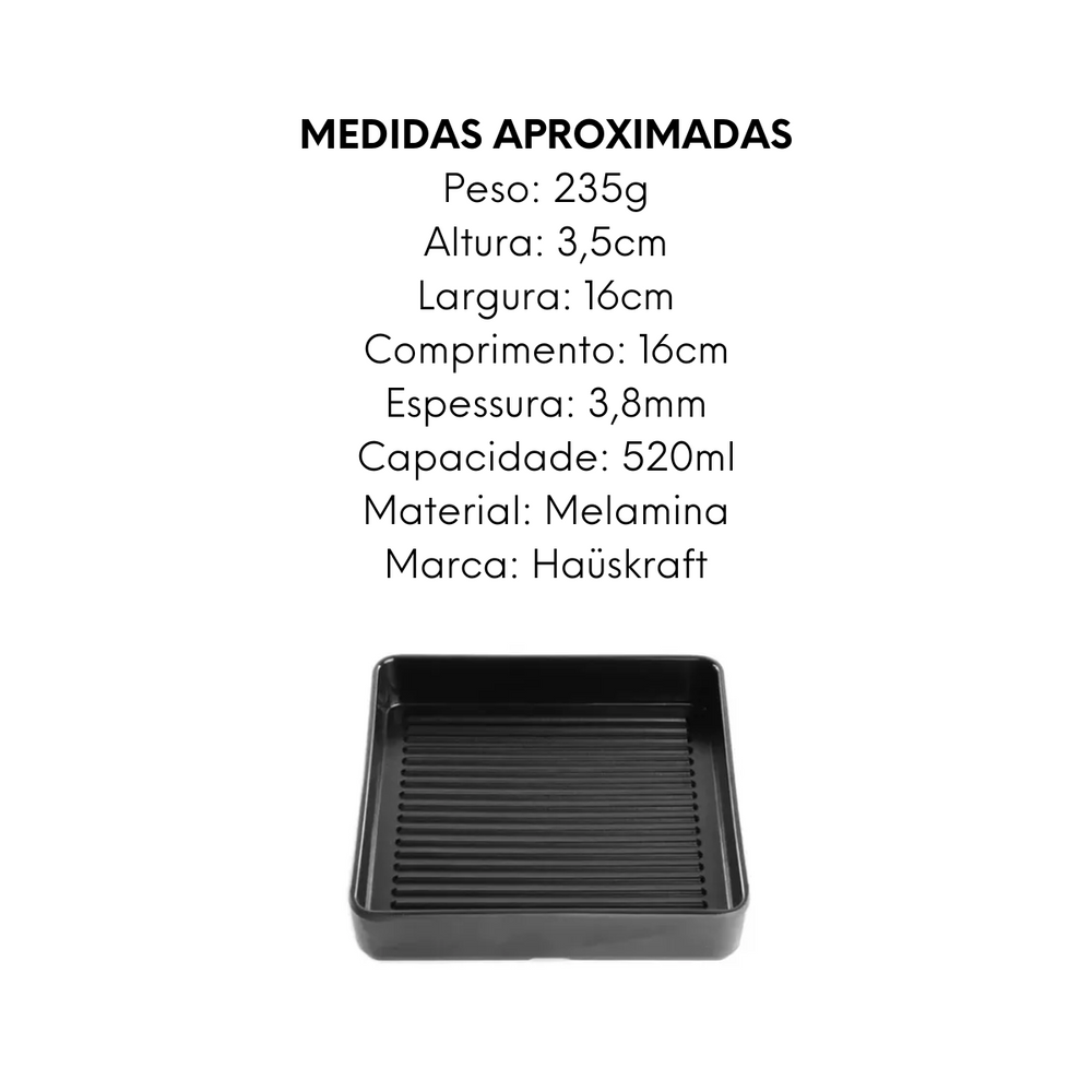 Assadeira Pequena Melamina 16cm Etilux