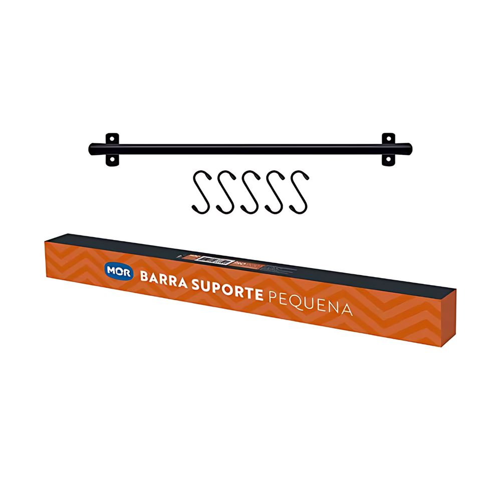 Barra Suporte Preto Até 5 KG - A Gourmet