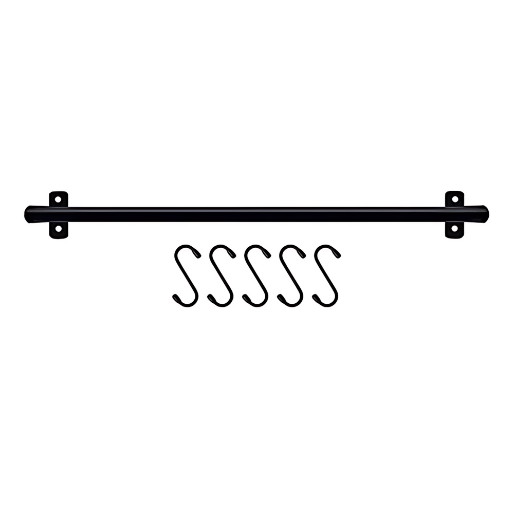 Barra Suporte Preto Até 5 KG - A Gourmet