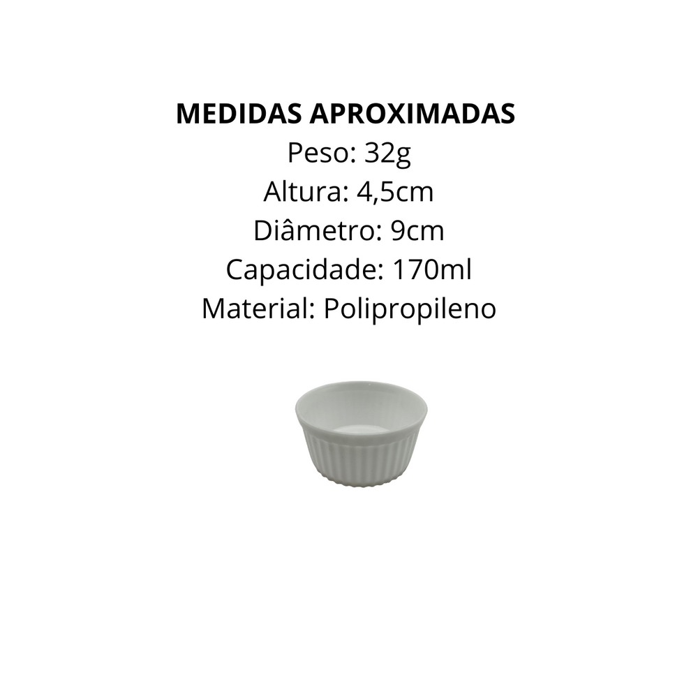Ramequim 170ml de Polipropileno - A Gourmet