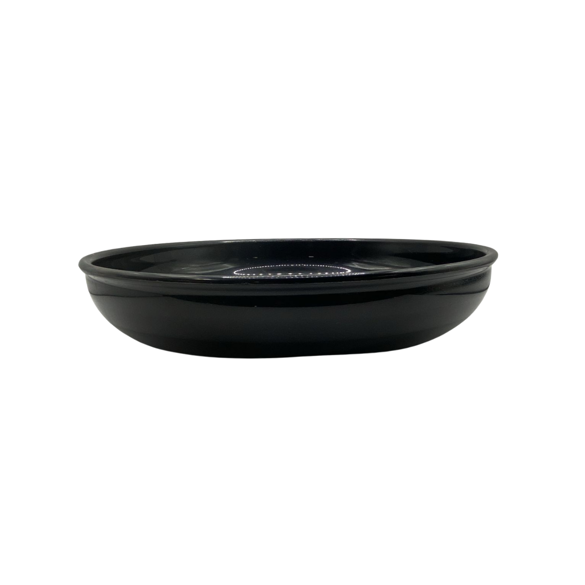 Prato de Polipropileno 25cm Preto - A Gourmet