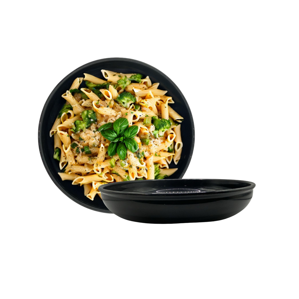 Prato de Polipropileno 25cm Preto - A Gourmet