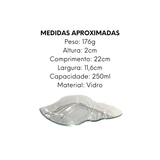 Petisqueira Concha Marine 22cm de Vidro