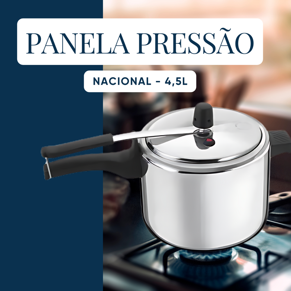 Panela de Pressão 4,5L Nacional - A Gourmet