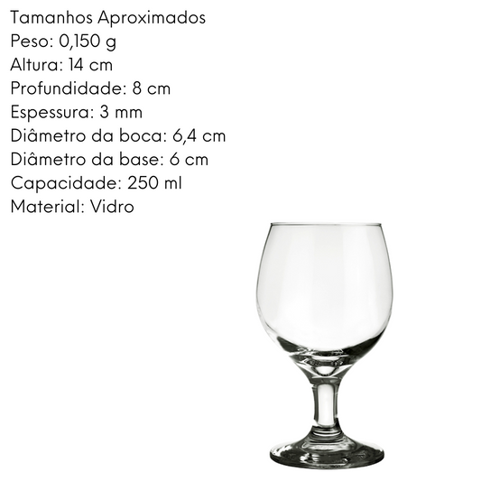 Taça Vinho Gallant 250ml de Vidro