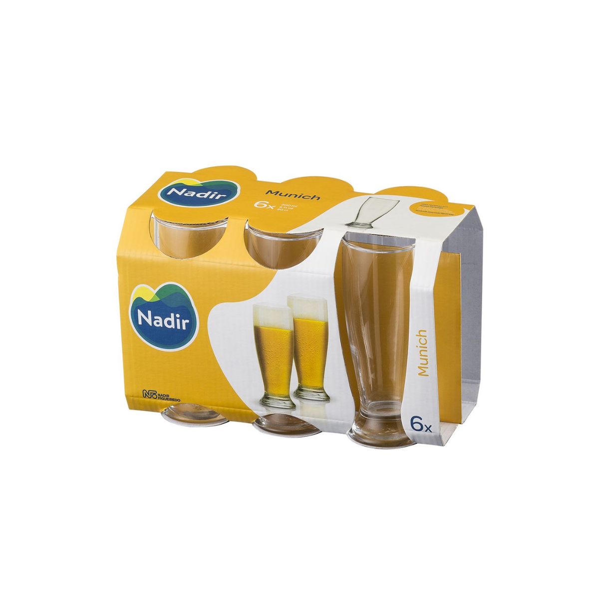 Copo de Vidro Chopp Munich 200ml Nadir