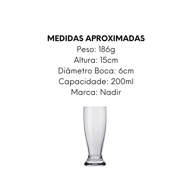 Copo de Vidro Chopp Munich 200ml Main Image