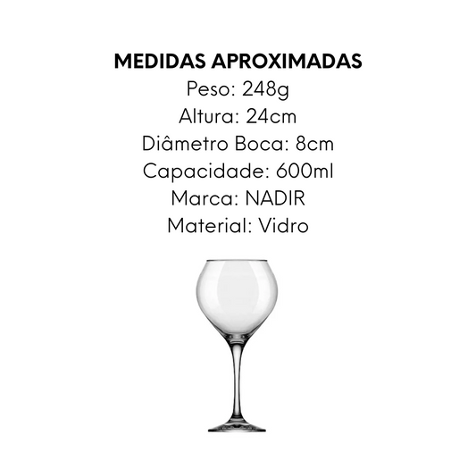 Taça Prestige de Vidro 600ml