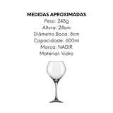 Taça Prestige de Vidro 600ml