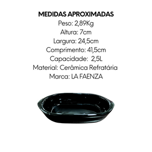 Assadeira Preta N4 de Cerâmica - A Gourmet