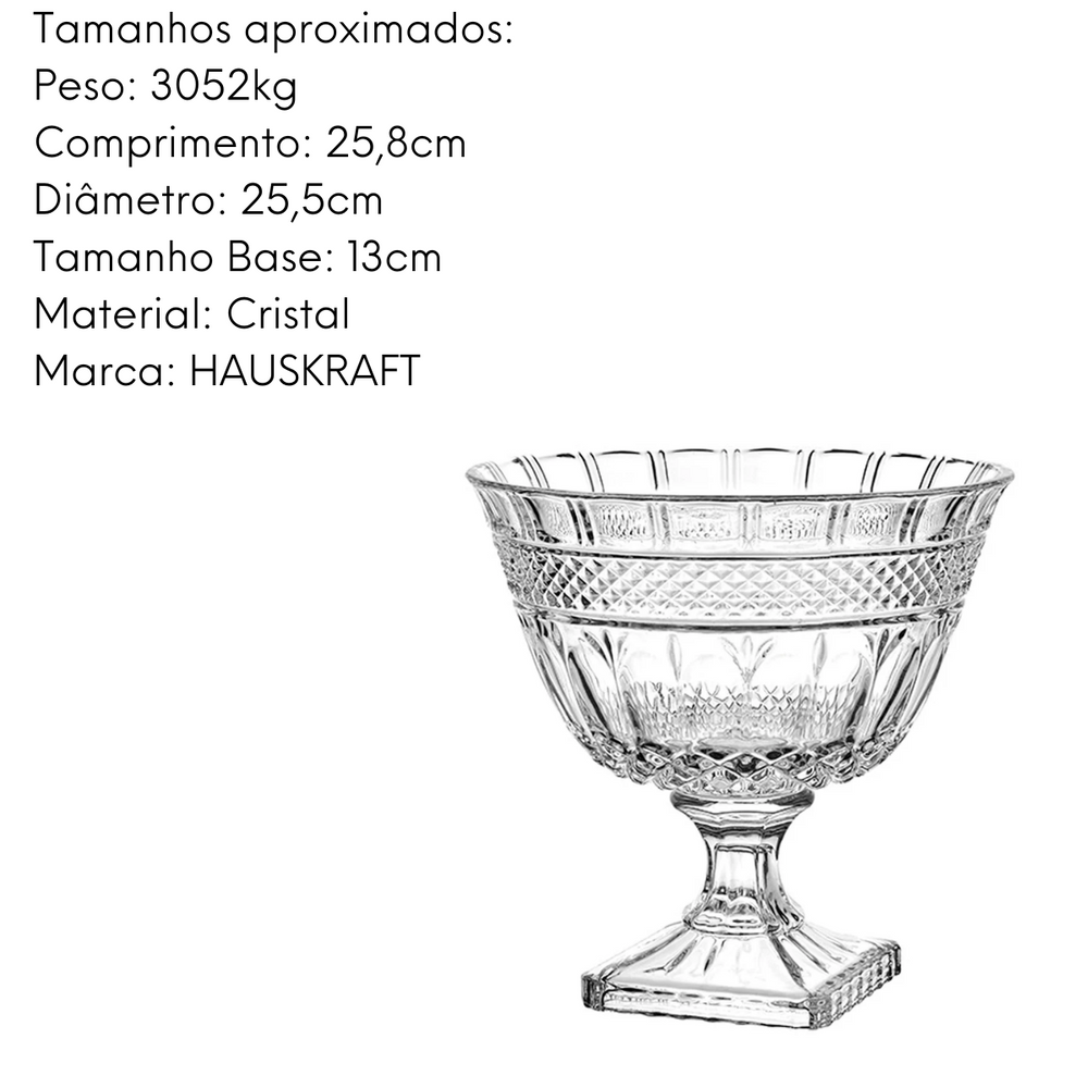 Centro de Mesa Pé Brandon 26cm Hauskraft