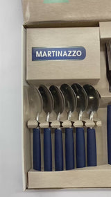 Faqueiro 24Peças com caixa Piemonte azul