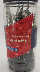Conjunto talher 24peças piemonte preto