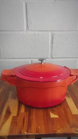 Panela Caçarola Cerâmica Antiaderente Laranja Le Cook 7,2l