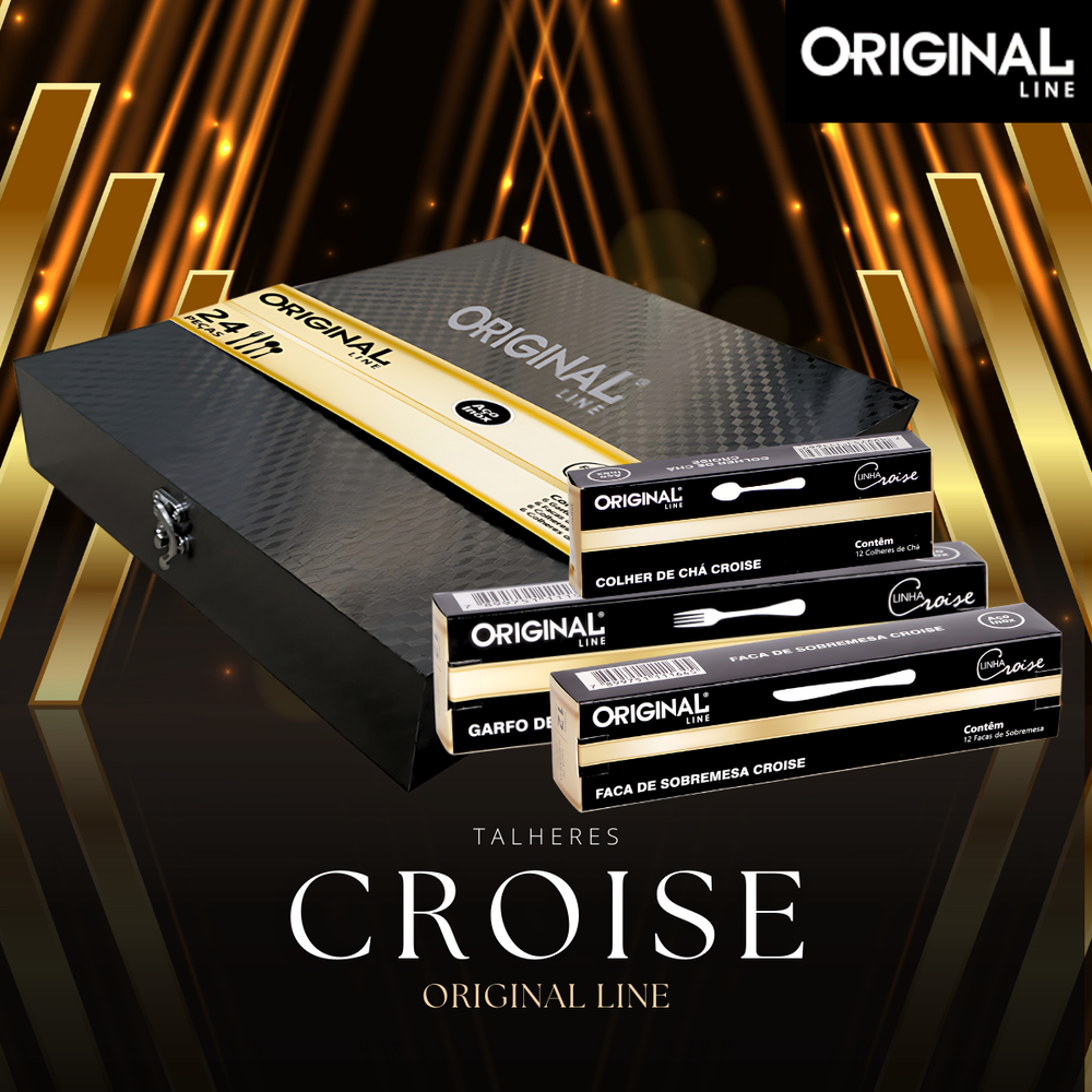 Colher Sobremesa Croise de Aço Inox Original