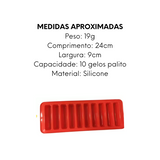 Forma de Gelo Palito em Silicone Mimo Style